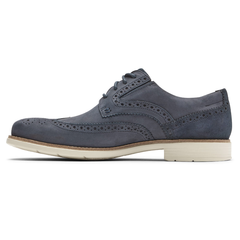 ロック ポート スニーカー メンズ 青 - Total Motion クラシック Dress Wingtip - BGA461835